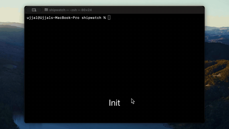 Init → commit → remote add → push